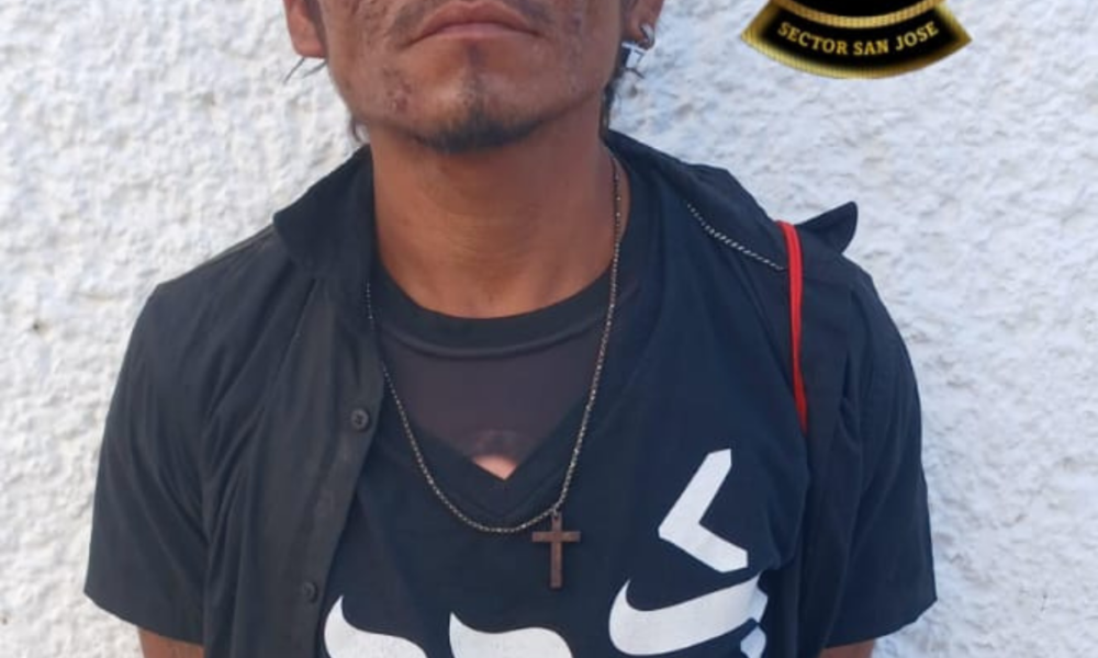 SPSC ASEGURA A SUJETO EN LA CAPITAL DEL ESTADO