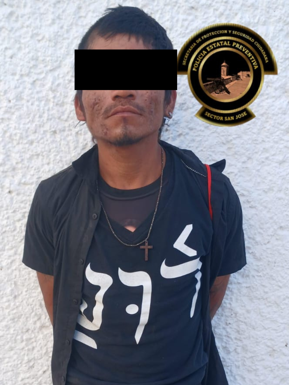 SPSC ASEGURA A SUJETO EN LA CAPITAL DEL ESTADO