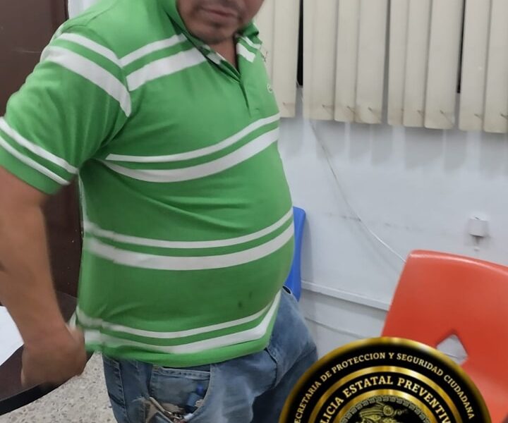 SPSC ASEGURA A SUJETO EN LA CAPITAL DEL ESTADO