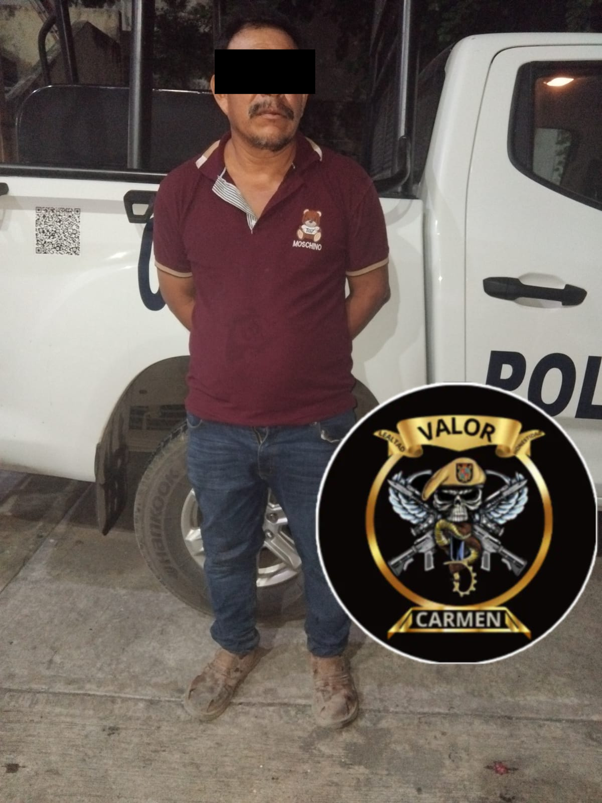 SPSC ASEGURA A SUJETO EN EL MUNICIPIO DE CARMEN