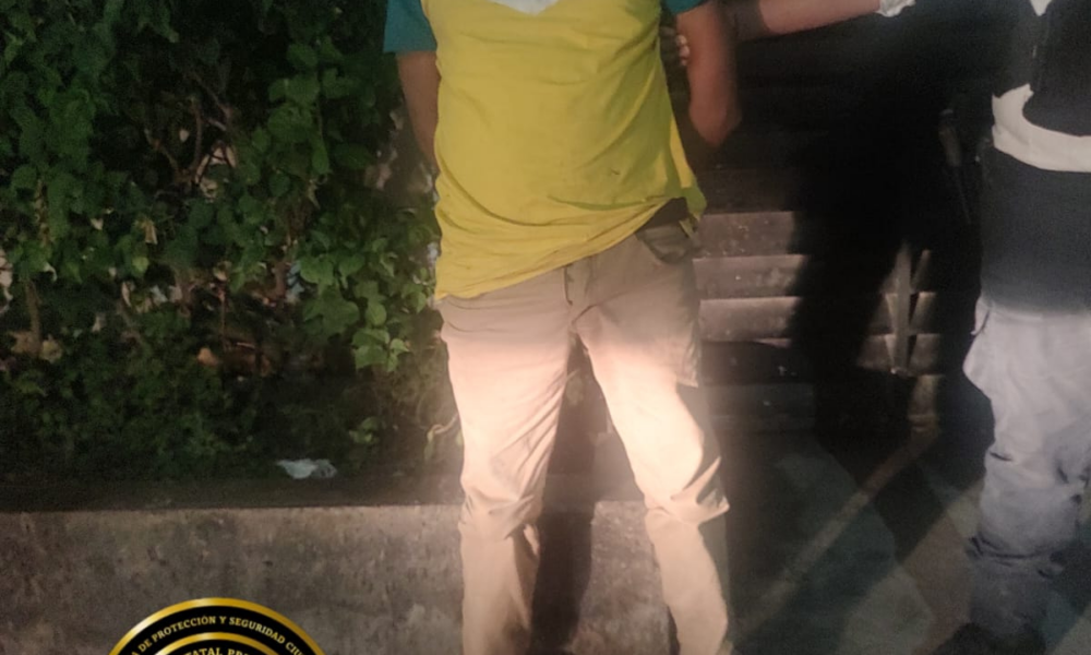 SPSC ASEGURA A SUJETO EN LA CAPITAL DEL ESTADO