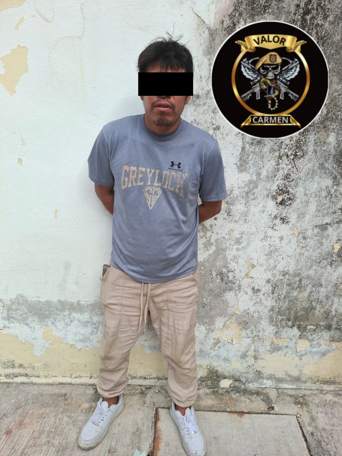 SPSC ASEGURA A SUJETO EN EL MUNICIPIO DE CARMEN