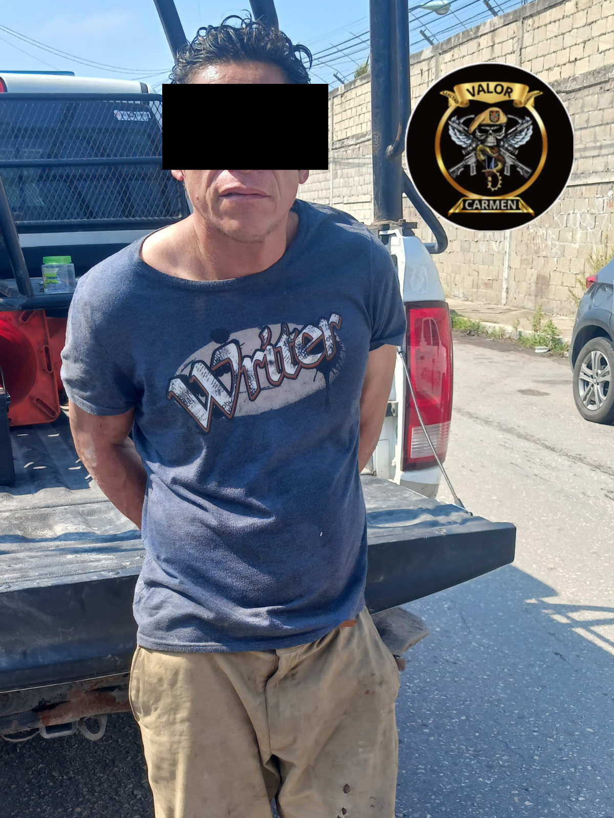 SPSC ASEGURA A SUJETO EN EL MUNICIPIO DE CARMEN