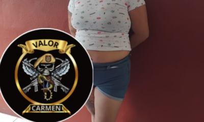 SPSC ASEGURA A DOS PERSONAS EN POSESIÓN DE PRESUNTA DROGA EN CARMEN