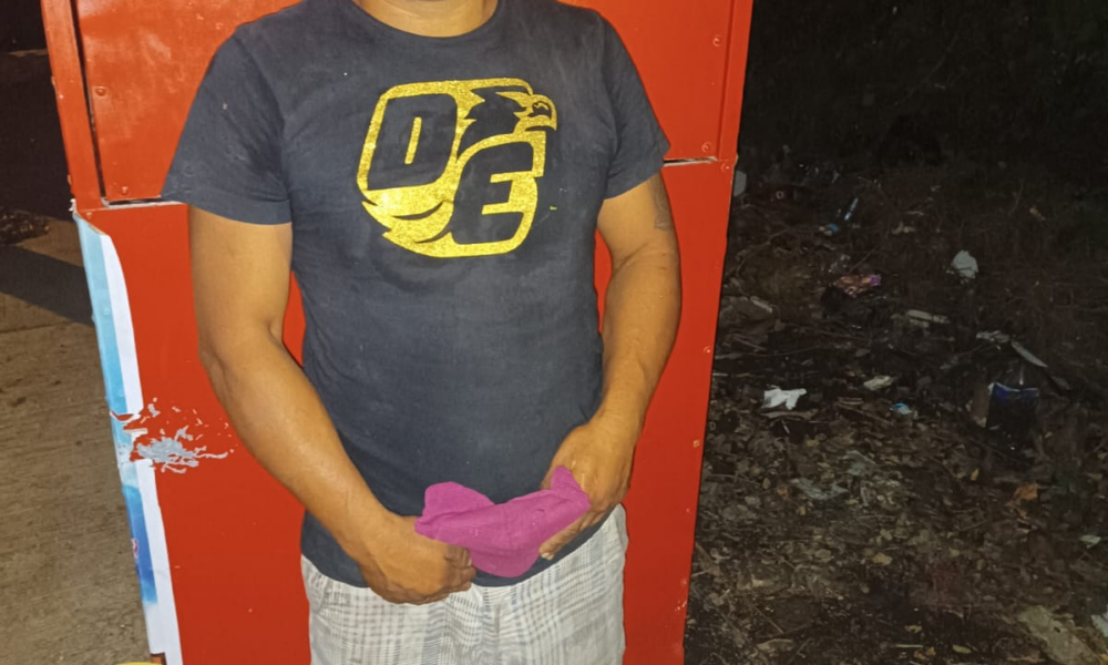SPSC ASEGURA A SUJETO EN LA CAPITAL DEL ESTADO