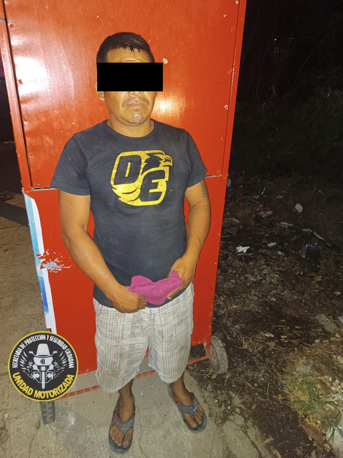SPSC ASEGURA A SUJETO EN LA CAPITAL DEL ESTADO