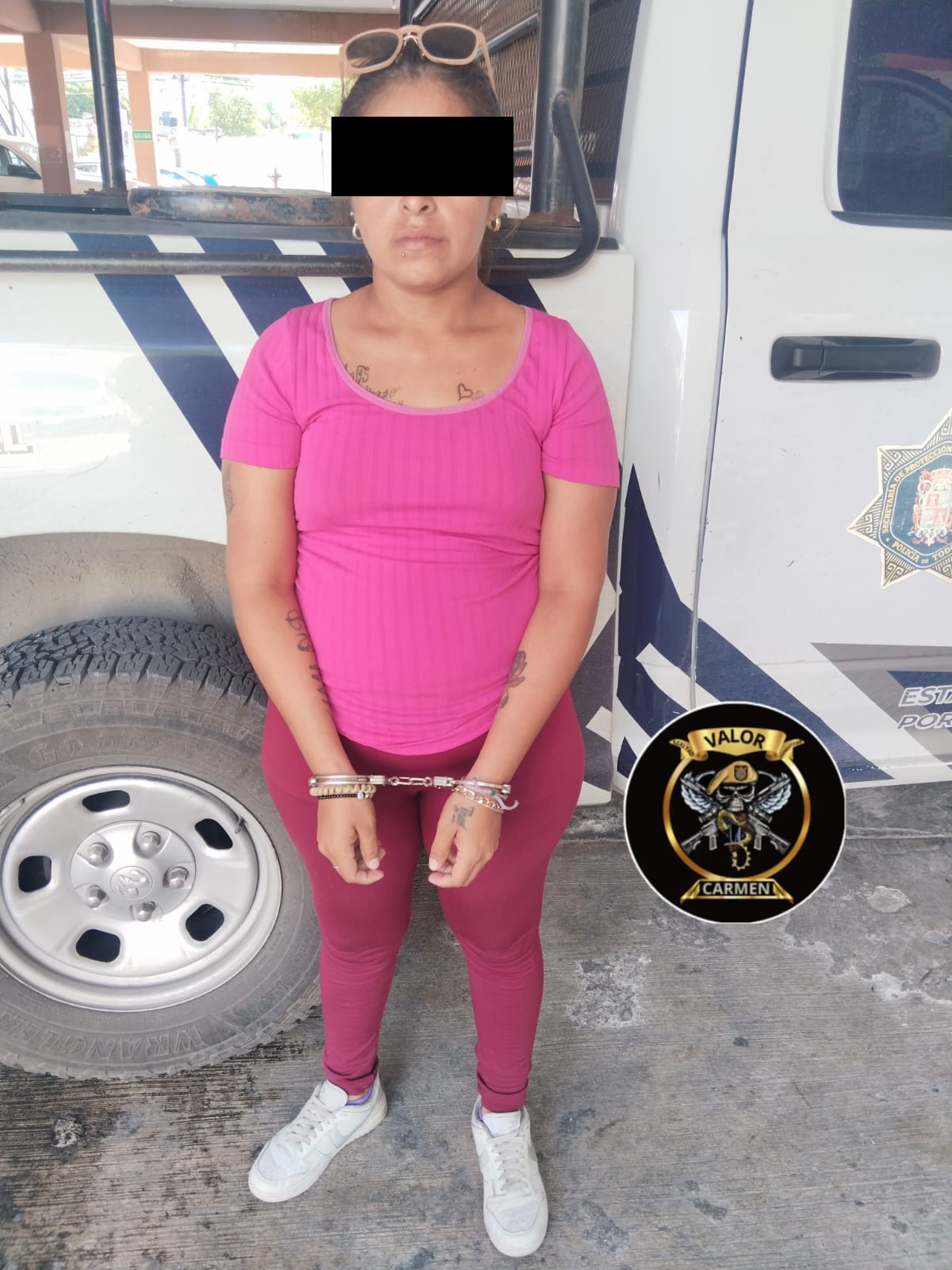 SPSC ASEGURA A DOS PERSONAS EN POSESIÓN DE PRESUNTA DROGA EN CARMEN