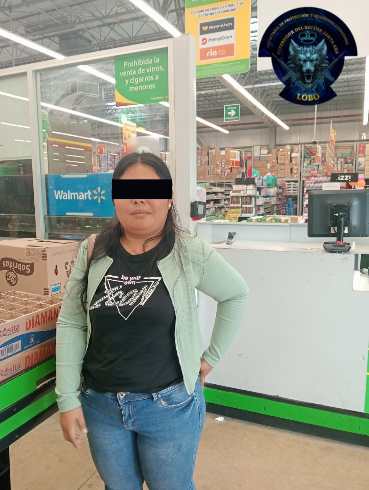 SPSC ASEGURA A MUJER EN SUPERMERCADO DE LA CAPITAL DEL ESTADO