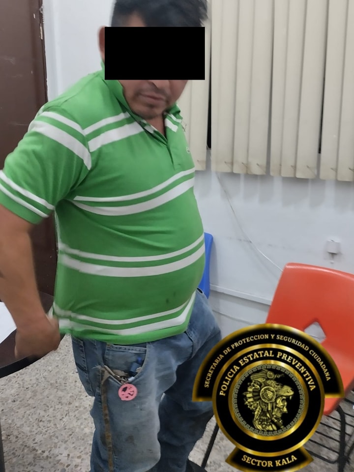 SPSC ASEGURA A SUJETO EN LA CAPITAL DEL ESTADO