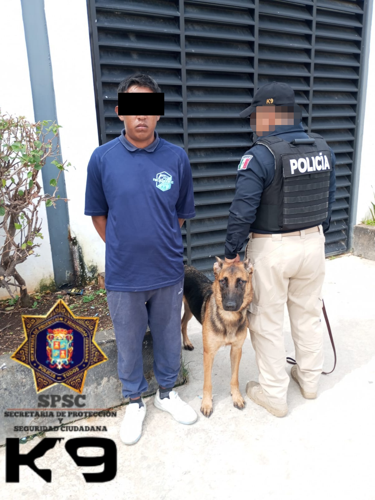 SPSC ASEGURA A SUJETO EN LA CAPITAL DEL ESTADO
