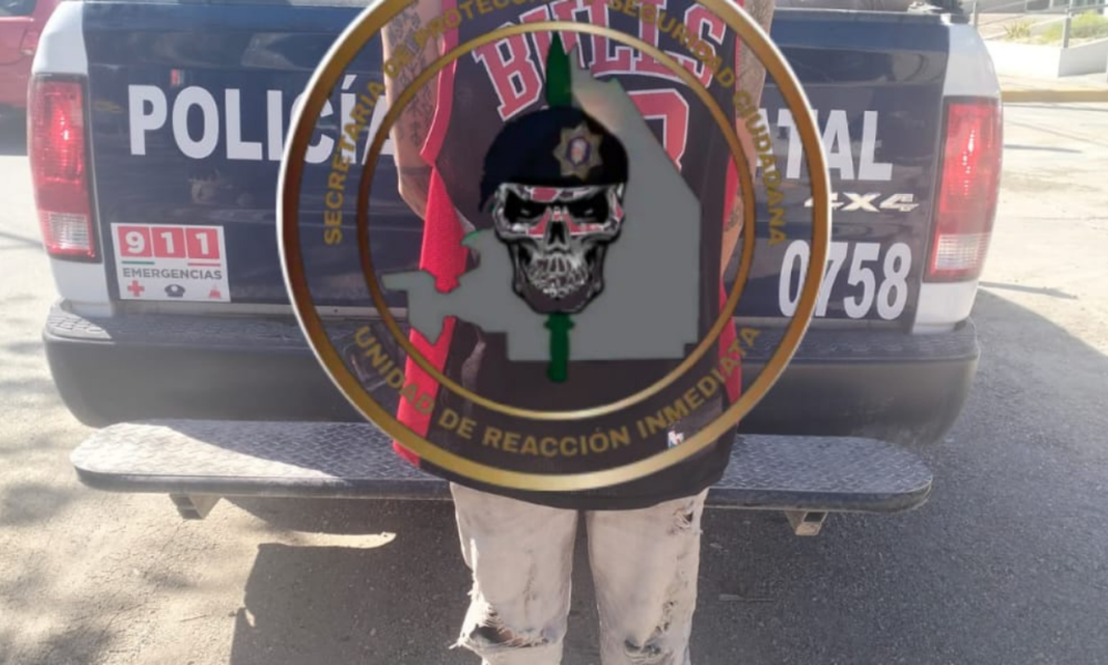 SPSC ASEGURA A DOS PERSONAS EN POSESIÓN DE PRESUNTA DROGA EN LA CAPITAL DEL ESTADO