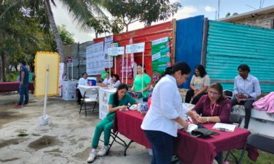 LLEVAN “SALUD EN TU BARRIO” A FAMILIAS DE LA COLONIA 23 DE JULIO EN CD DEL CARMEN