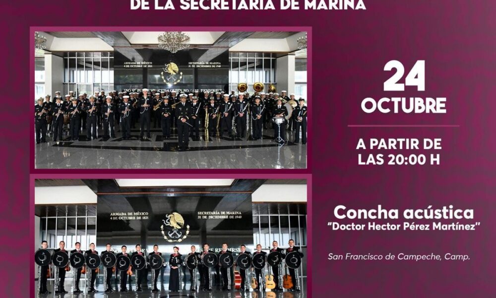 LA BANDA SINFÓNICA Y MARIACHI DE LA SECRETARÍA DE MARINA SE PRESENTARÁ EN LA CONCHA ACÚSTICA