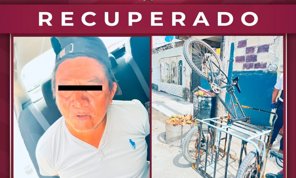 DETIENEN A SUJETO POR PRESUNTO ROBO DE TRICICLO EN LA ESPERANZA