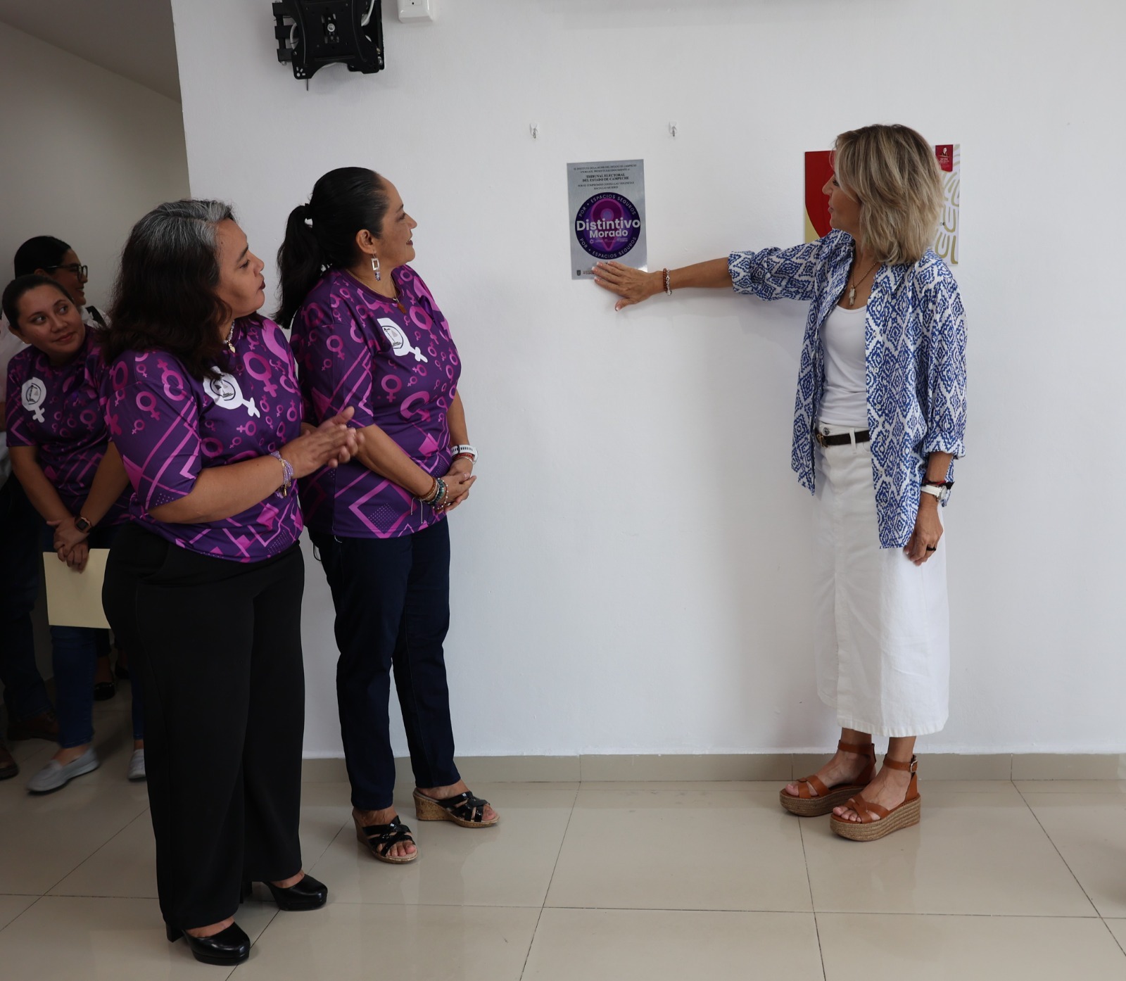 Imec Entrega Placa De Distintivo Morado Al Sector Empresarial E Institución Pública