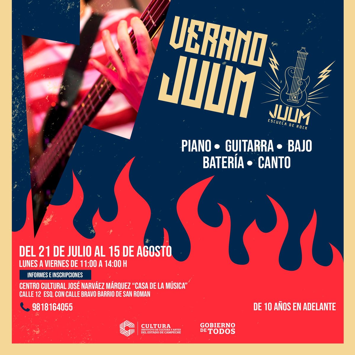 ESCUELA DE ROCK JUUM ABRE INSCRIPCIONES A TALLERES DE VERANO
