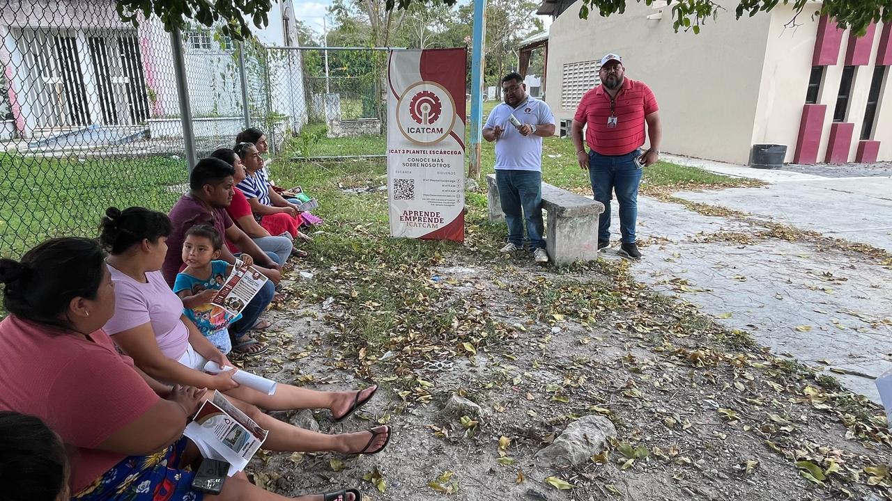 HABITANTES DE LA COMUNIDAD “LUNA” , TENDRÁN CAPACITACIÓN POR EL ICAT PLANTEL ESCÁRCEGA EN LOS CAMPOS FORMATIVOS ARTESANAL Y TURISMO