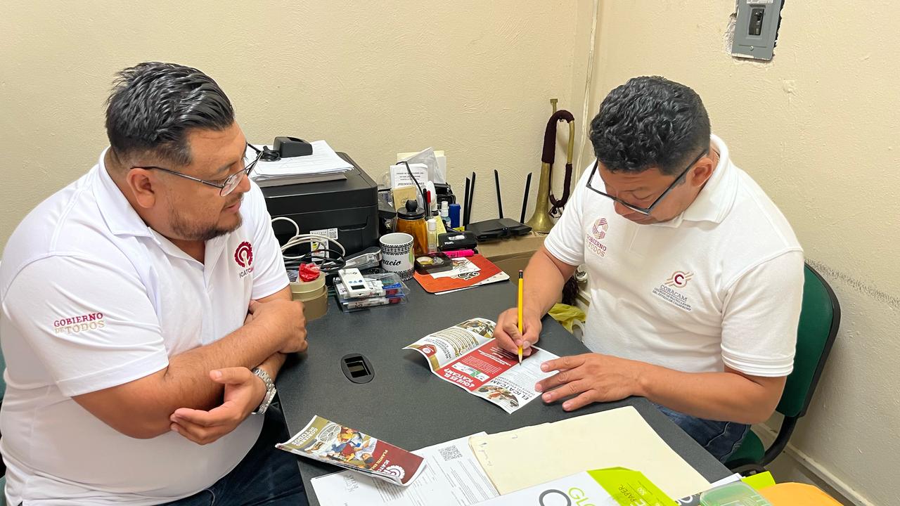ICAT PLANTEL ESCÁRCEGA REALIZA REUNIÓN CON DIRECTOR DEL COBACAM PLANTEL 20 DE LA COMUNIDAD “DON SAMUEL”