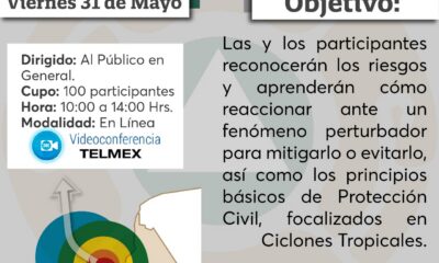 SE IMPARTIRÁ EL CURSO DE SISTEMA DE ALERTA TEMPRANA PARA CICLONES TROPICALES