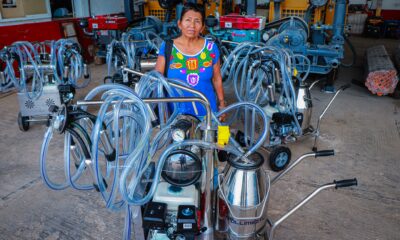 ENTREGA DE CUATRO EQUIPOS DE ORDEÑA A MOTOR