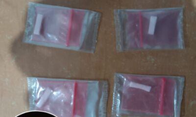 SPSC ASEGURA A DOS PERSONAS EN POSESIÓN DE PRESUNTA DROGA EN CARMEN