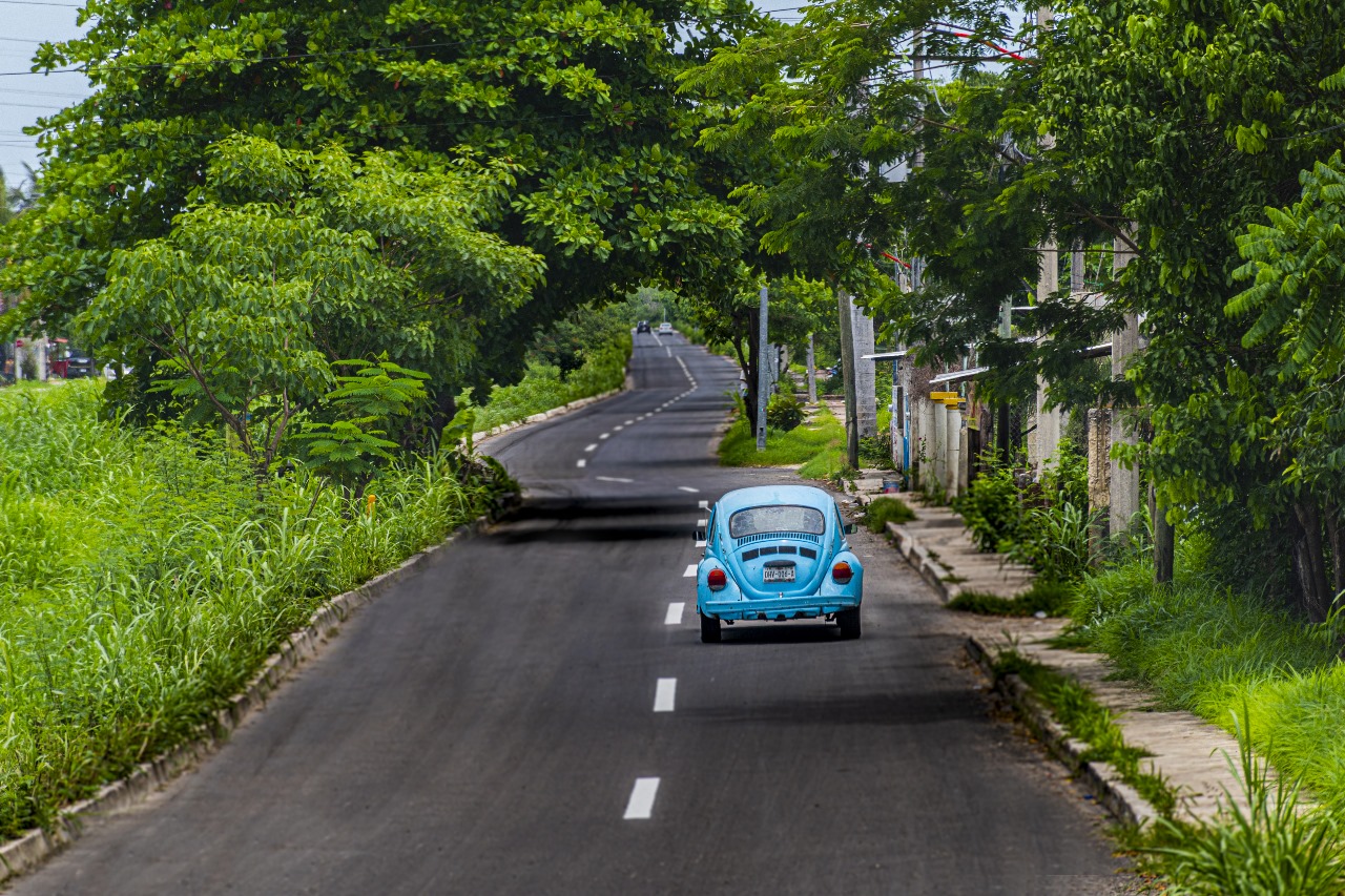 FINALIZAN TRABAJOS DE PAVIMENTACIÓN EN LA CARRETERA CHINÁ