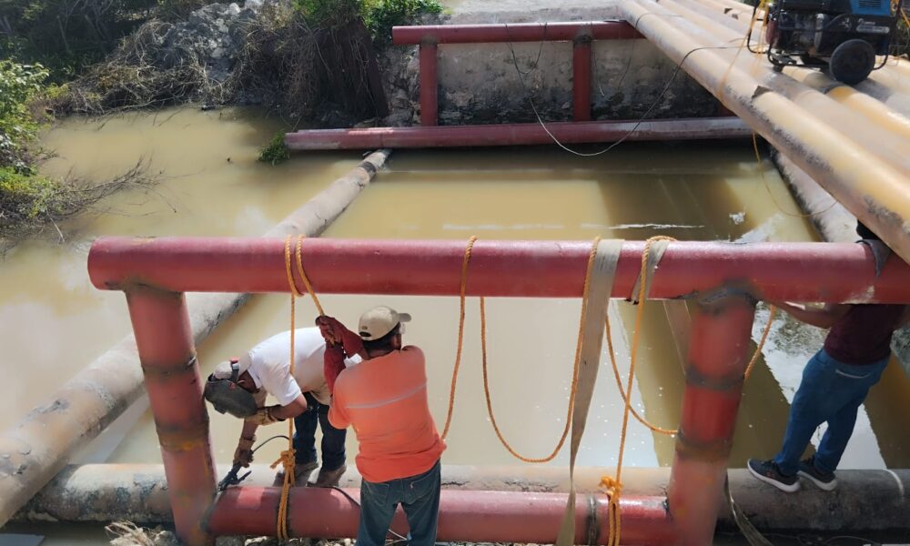 CONTINÚA TRABAJO EN PUENTE TUBULAR