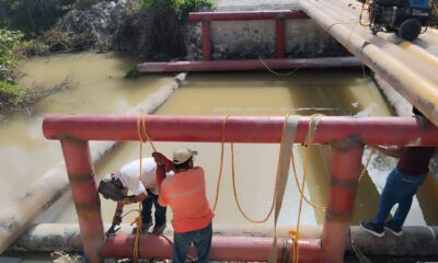 CONTINÚA TRABAJO EN PUENTE TUBULAR