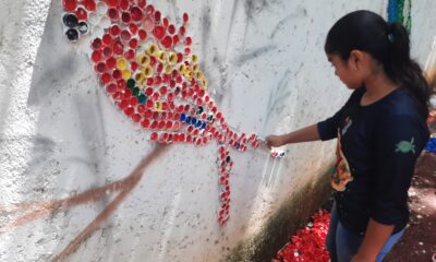 XIMBAL ESTRENA MURAL RECICLADO