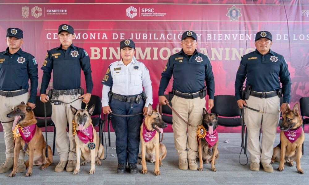 SPSC REALIZA CEREMONIA DE JUBILACIÓN DE IVAR, LINDA Y DIABLO