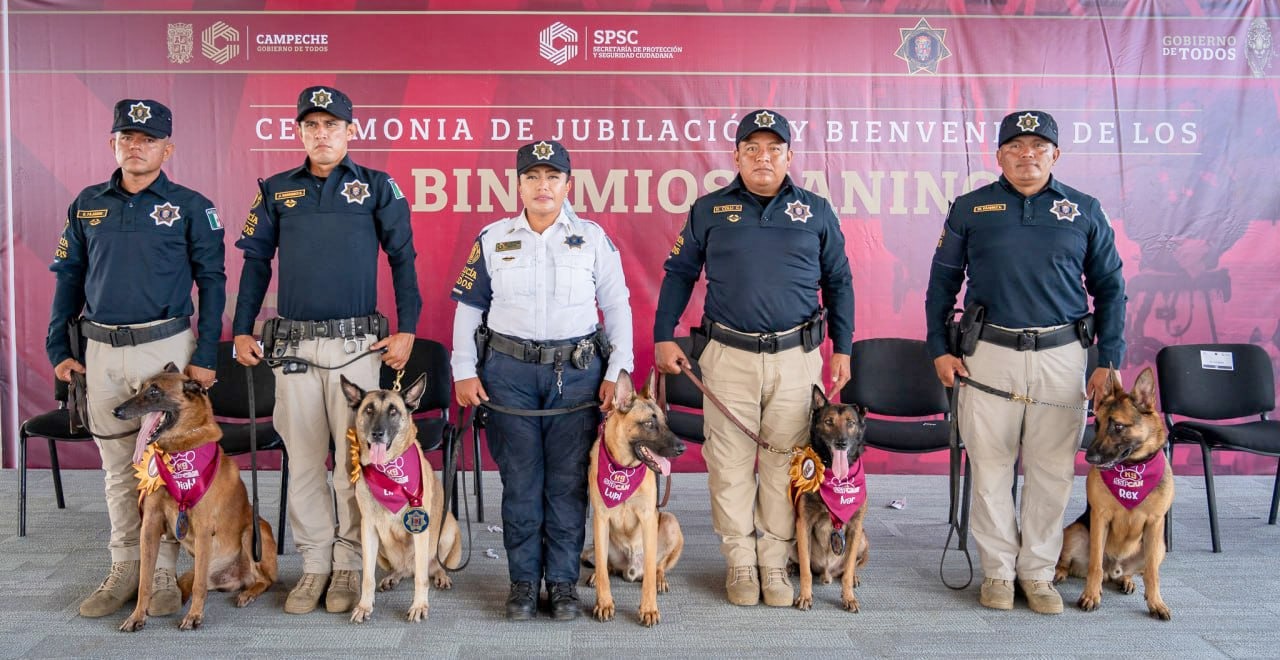 SPSC REALIZA CEREMONIA DE JUBILACIÓN DE IVAR, LINDA Y DIABLO