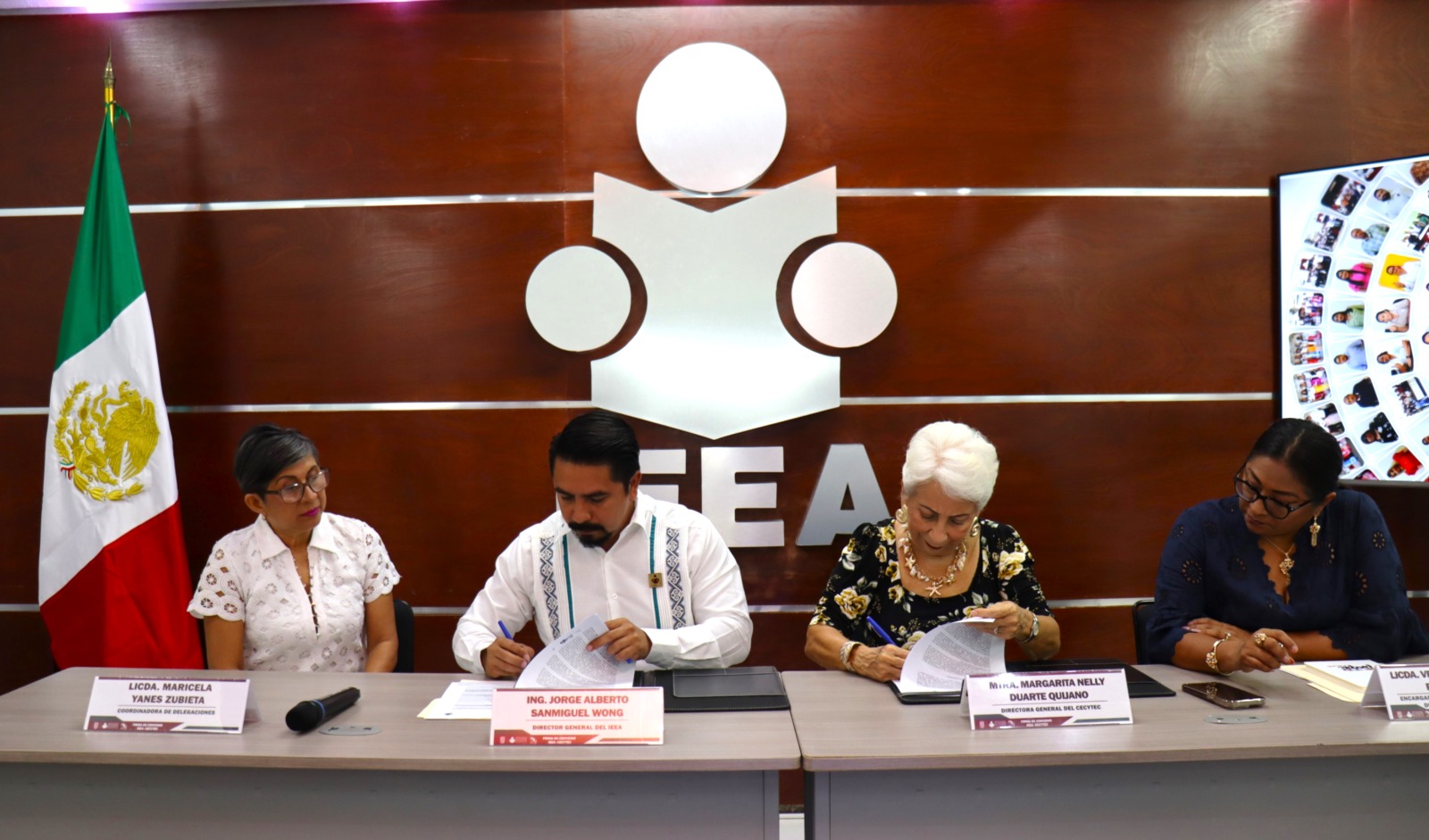 FIRMA CONVENIO DE COLABORACIÓN IEEA CAMPECHE Y CECYTEC CONTRA EL REZAGO EDUCATIVO EN EL ESTADO