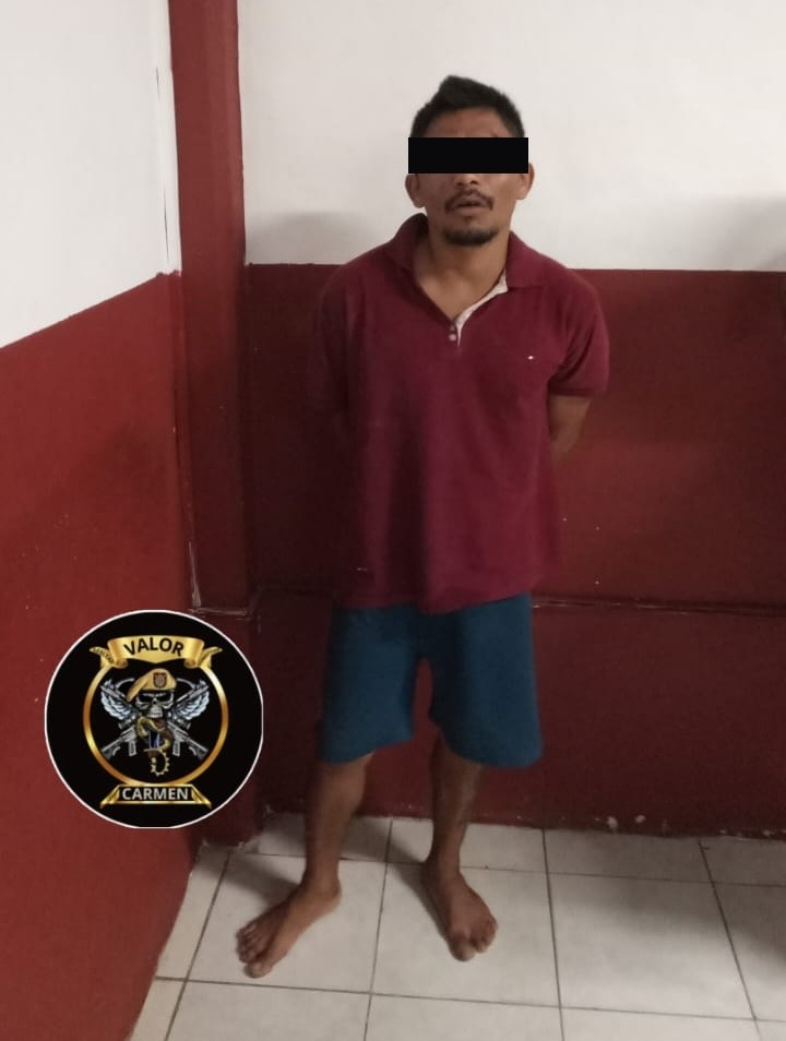 SPSC ASEGURA A SUJETO EN EL MUNICIPIO DE CARMEN