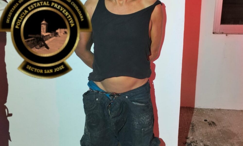 SPSC ASEGURA A SUJETO EN LA CAPITAL DEL ESTADO