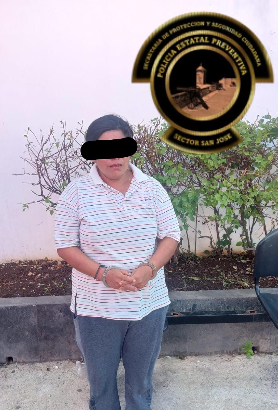 SPSC ASEGURA A MUJER EN LA CAPITAL DEL ESTADO