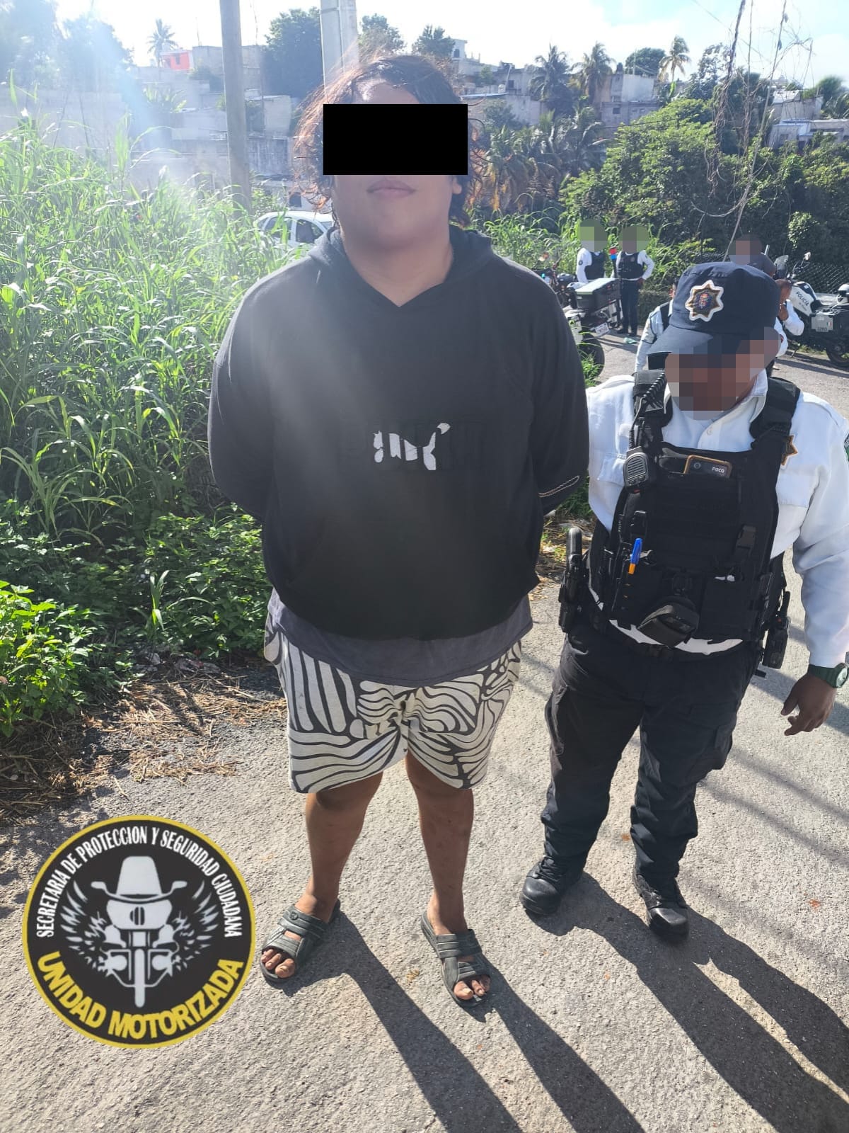 SPSC ASEGURA A SUJETO POR PRESUNTA VIOLENCIA FAMILIAR EN LA CAPITAL DEL ESTADO