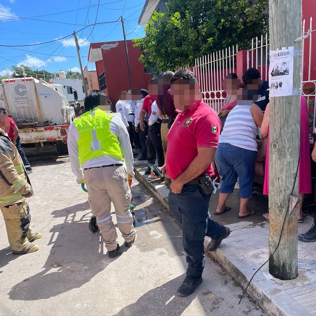 SPSC RESCATA A FAMILIA EN VIVIENDA INCENDIADA EN KALÁ