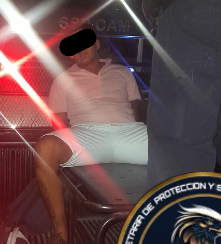 SPSC ASEGURA A SUJETO POR PRESUNTA VIOLENCIA FAMILIAR EN LA CAPITAL DEL ESTADO