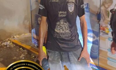 SPSC ASEGURA A SUJETO EN LA CAPITAL DEL ESTADO