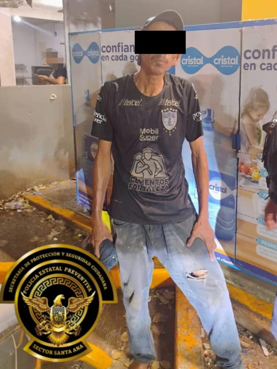 SPSC ASEGURA A SUJETO EN LA CAPITAL DEL ESTADO