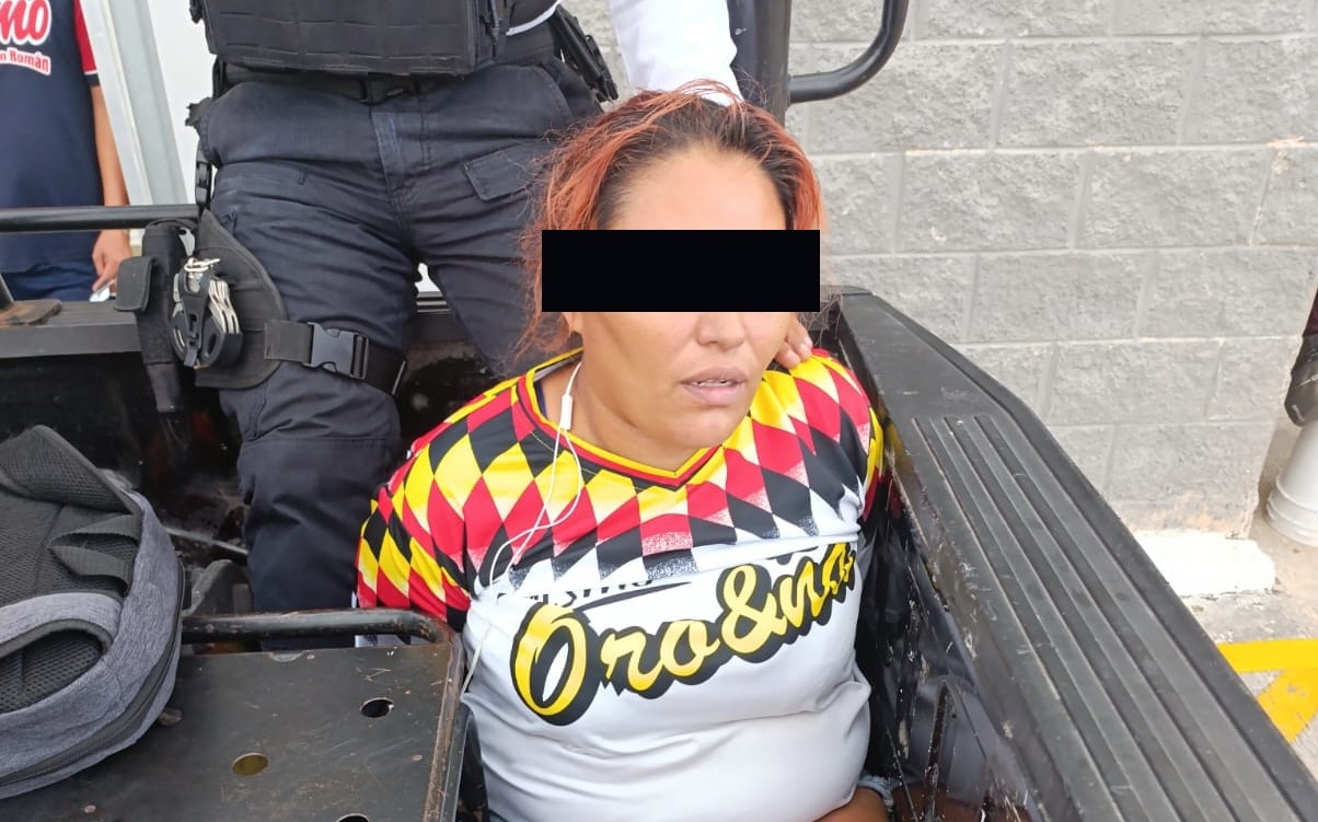 SPSC ASEGURA A MUJER EN SUPERMERCADO DE LA CAPITAL DEL ESTADO