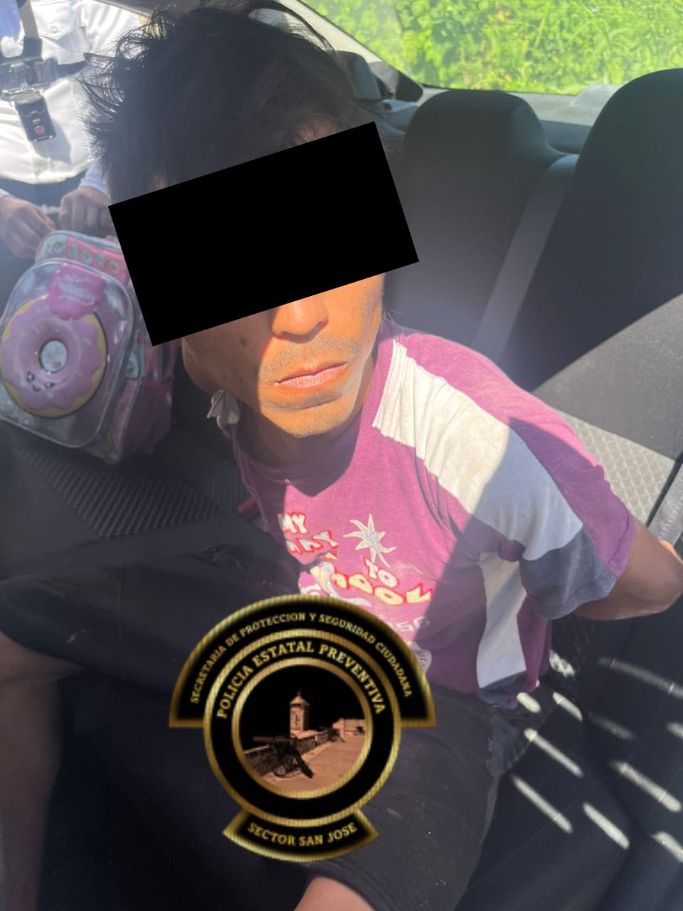 SPSC ASEGURA A SUJETO EN LA CAPITAL DEL ESTADO