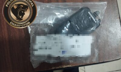 POLICÍA MUNICIPAL DE CHAMPOTÓN ASEGURA A SUJETO