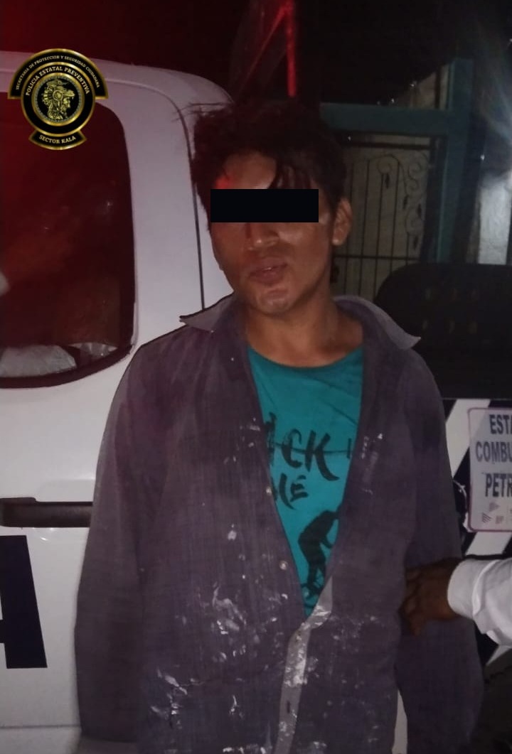 SPSC ASEGURA A SUJETO EN LA CAPITAL DEL ESTADO