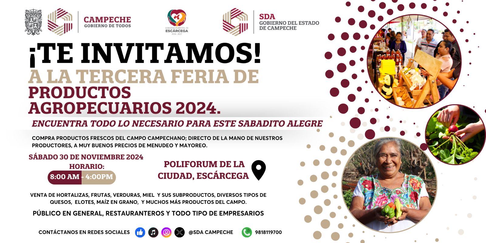 TERCERA EDICIÓN DE LA FERIA DE PRODUCTOS AGROPECUARIOS
