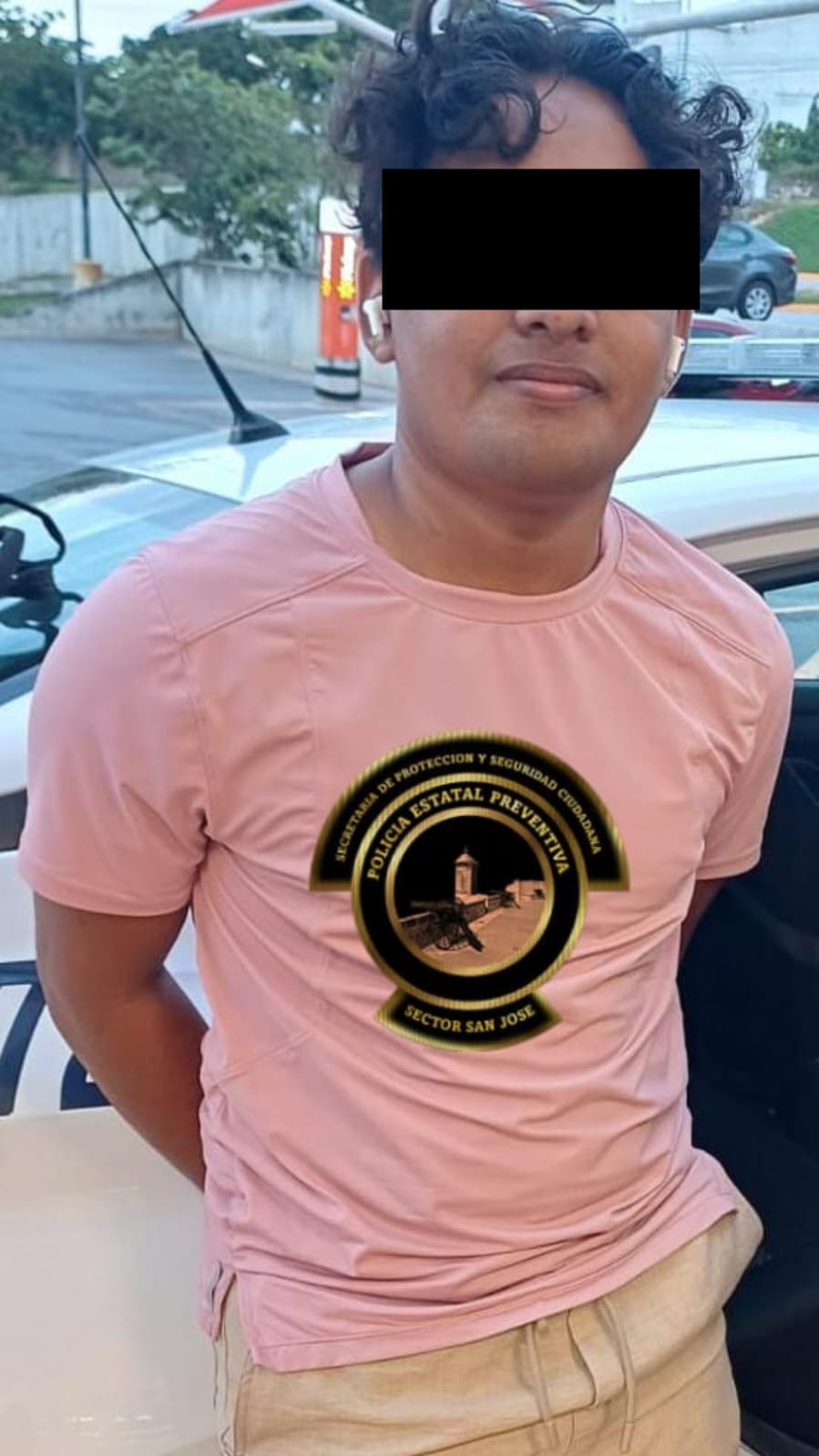 SPSC ASEGURA A SUJETO EN SUPERMERCADO DE LA CAPITAL DEL ESTADO