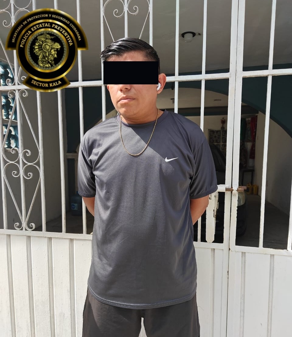 SPSC ASEGURA A DOS PERSONAS EN POSESIÓN DE PRESUNTA DROGA EN LA CAPITAL DEL ESTADO