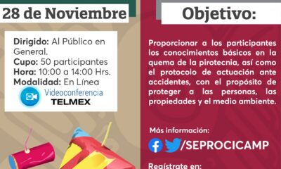 SE IMPARTIRA EL CURSO "SEGURIDAD EN TORNO A LOS ARTIFICIOS PIROTÉCNICOS"