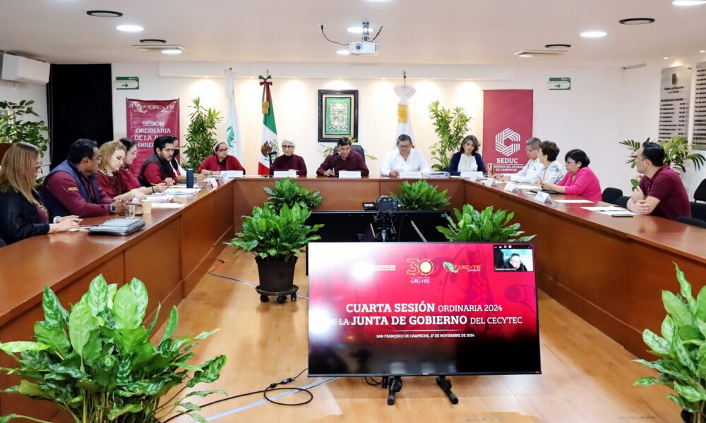 RINDE CUENTAS CECyTEC ANTE LA JUNTA DE GOBIERNO