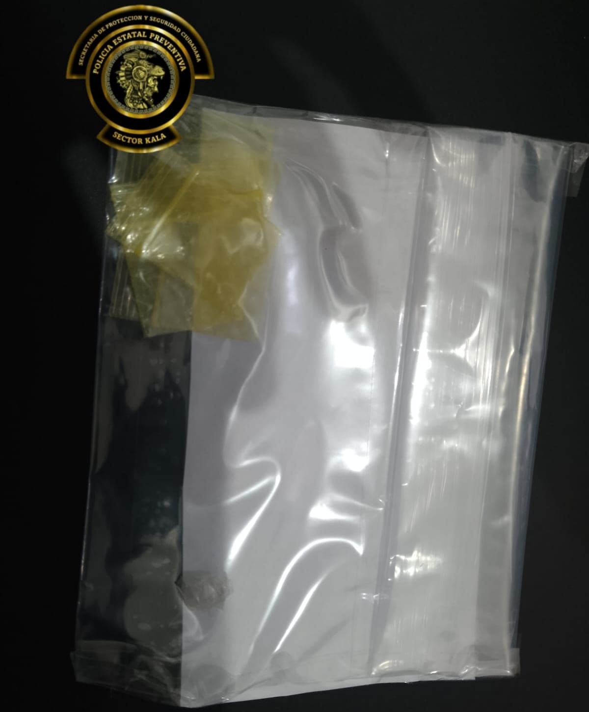 SPSC ASEGURA A DOS PERSONAS EN POSESIÓN DE PRESUNTA DROGA EN LA CAPITAL DEL ESTADO